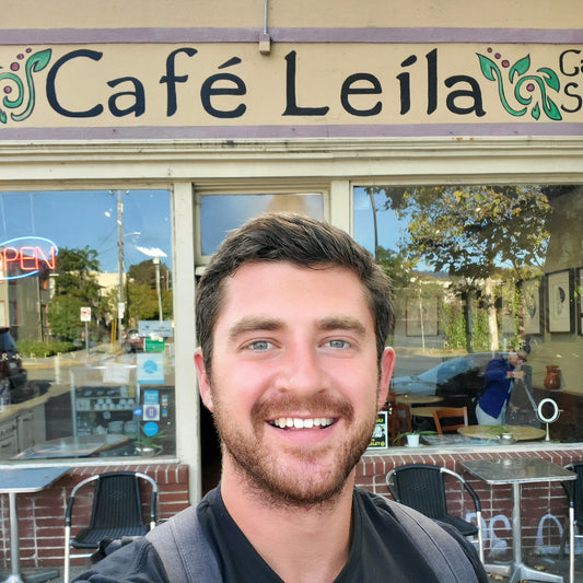 Me at Cafe Leila