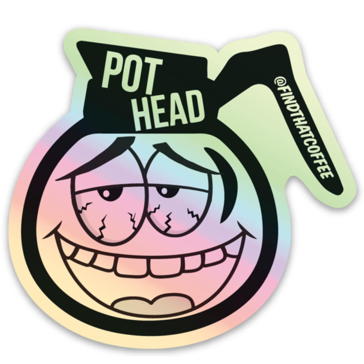 Pot Head Sticker