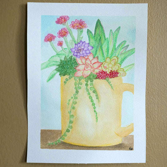 Succulents Painting