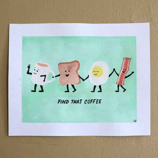The Breakfast Line Painting